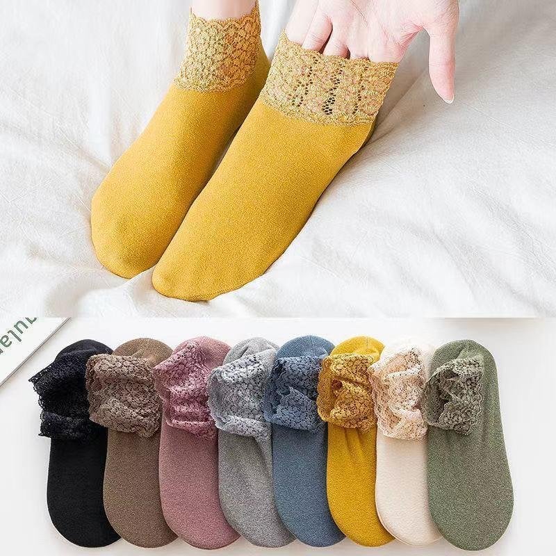 🎅EARLY CHRISTMAS SALE - 48% OFF-New Fashion Lace Warmer Socks(One size fit all)