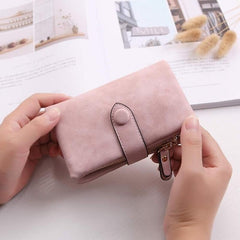 🔥Last Day Promotion - 45% OFF🔥Small trifold leather wallet for women